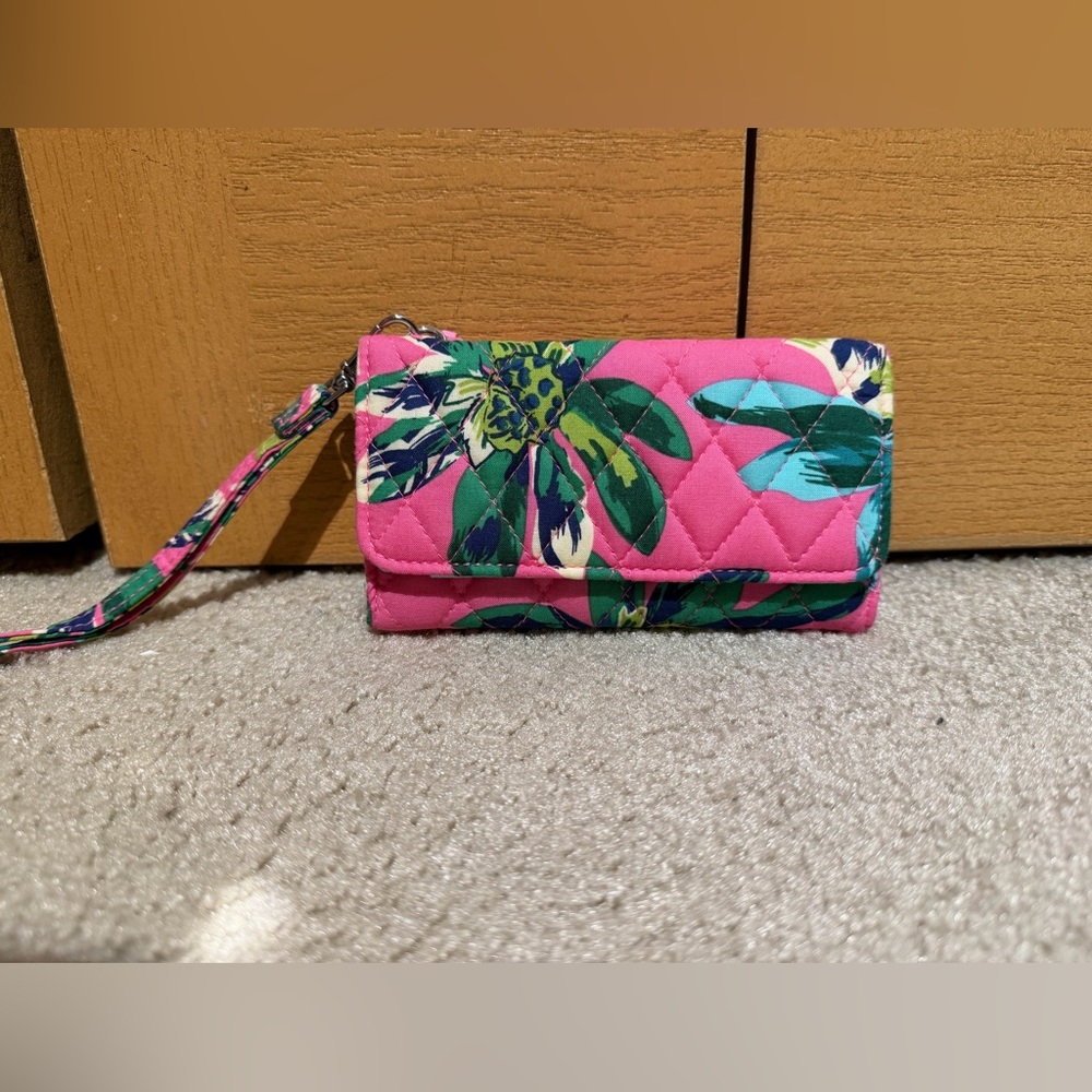 Vera Bradley Floral Quilted Wristlet Wallet